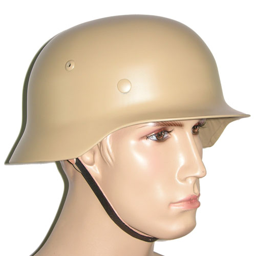 WW2 German Steel M35 Helmet in Sand Yellow